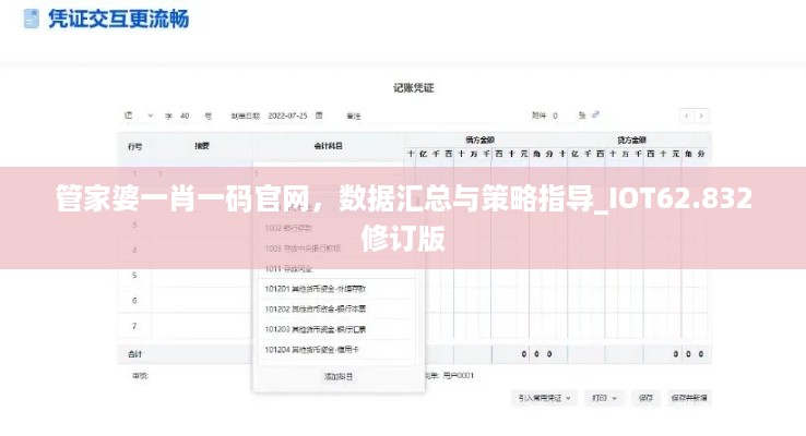 管家婆一肖一码官网，数据汇总与策略指导_IOT62.832修订版