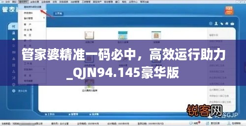 管家婆精准一码必中，高效运行助力_QJN94.145豪华版