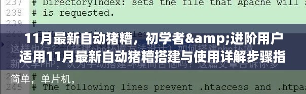 11月最新自动猪糟搭建与使用详解指南，适合初学者与进阶用户