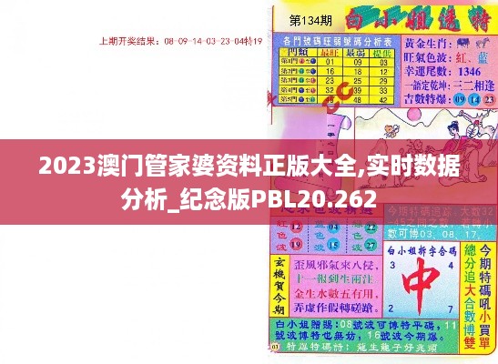 2023澳门管家婆资料正版大全,实时数据分析_纪念版PBL20.262