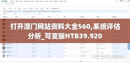 打开澳门网站资料大全560,系统评估分析_可变版HTB39.920