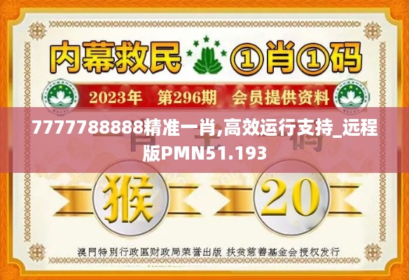 7777788888精准一肖,高效运行支持_远程版PMN51.193