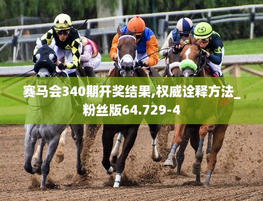 赛马会340期开奖结果,权威诠释方法_粉丝版64.729-4