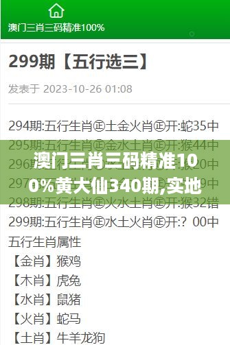 澳门三肖三码精准100%黄大仙340期,实地解读说明_T96.177-7