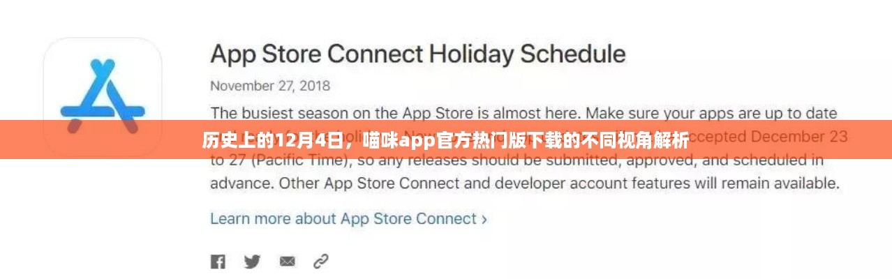 喵咪app官方热门版下载的不同视角解析，历史视角下的12月4日回顾