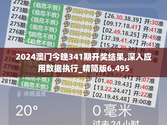 2024澳门今晚341期开奖结果,深入应用数据执行_精简版6.495