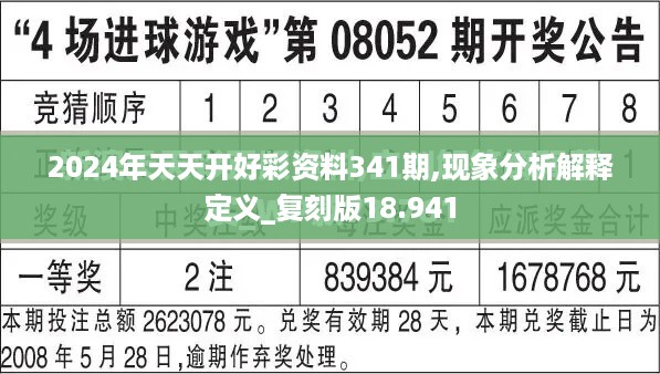 2024年天天开好彩资料341期,现象分析解释定义_复刻版18.941