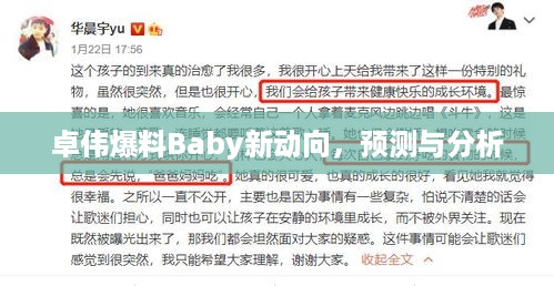 卓伟爆料，Baby新动向预测与分析