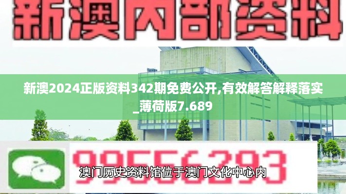 新澳2024正版资料342期免费公开,有效解答解释落实_薄荷版7.689