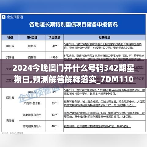 2024今晚澳门开什么号码342期星期日,预测解答解释落实_7DM110.629