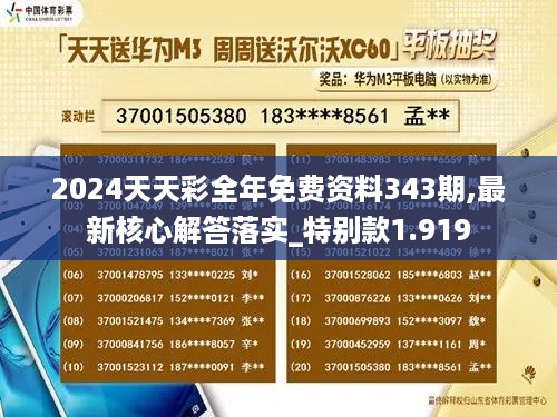 2024天天彩全年免费资料343期,最新核心解答落实_特别款1.919