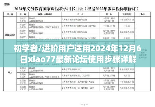 初学者与进阶用户指南，最新论坛xiao77使用详解（2024年12月6日）