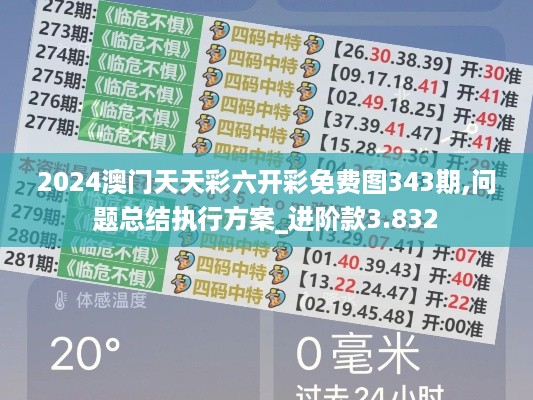 2024澳门天天彩六开彩免费图343期,问题总结执行方案_进阶款3.832