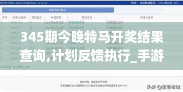 345期今晚特马开奖结果查询,计划反馈执行_手游版16.635