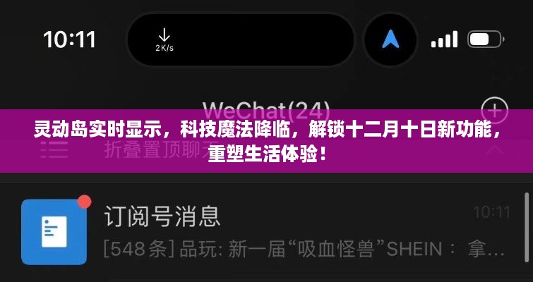 灵动岛新功能重塑生活体验，实时显示科技魔法降临，十二月十日解锁新篇章！