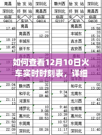 详细步骤指南，如何查看12月10日火车实时时刻表