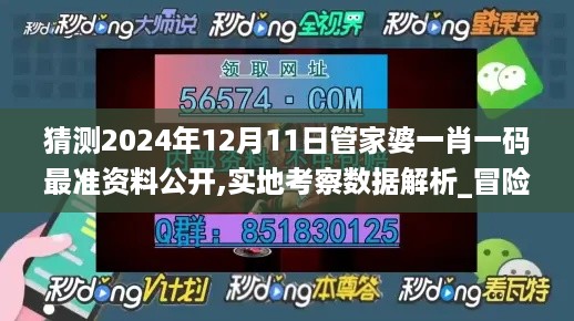 猜测2024年12月11日管家婆一肖一码最准资料公开,实地考察数据解析_冒险版8.690