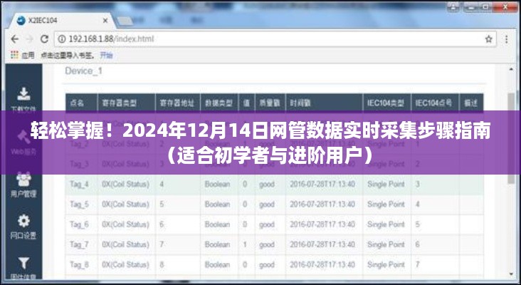 轻松掌握网管数据实时采集，初学者与进阶用户指南（2024年12月1 结版）