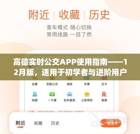 高德实时公交APP使用指南，初学者与进阶用户指南（12月版）