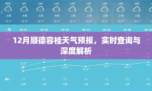 顺德容桂天气预报，实时查询与深度解析，掌握未来天气变化