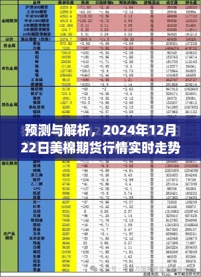 2024年12月22日美棉期货行情展望与实时走势解析预测报告