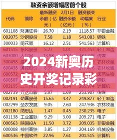 2024新奥历史开奖记录彩票吧：追寻幸运数字的足迹