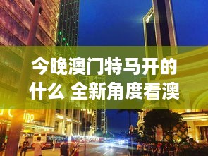 今晚澳门特马开的什么 全新角度看澳门的夜晚