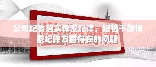 公司纪委落实保密纪律，纪检干部保密纪律方面存在的问题 