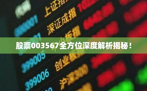 股票003567全方位深度解析揭秘！