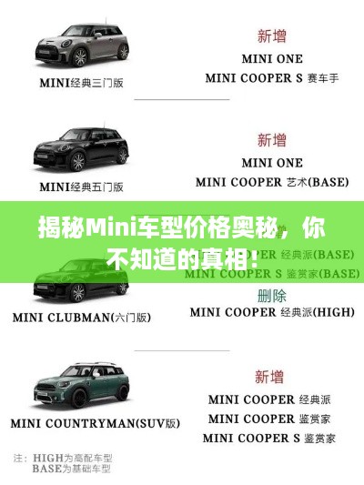 揭秘Mini车型价格奥秘，你不知道的真相！