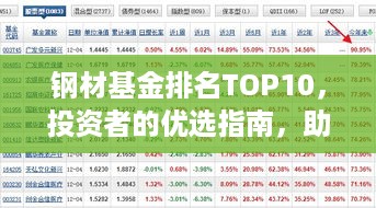 钢材基金排名TOP10，投资者的优选指南，助你把握投资先机！