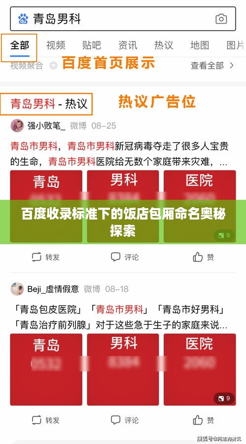 百度收录标准下的饭店包厢命名奥秘探索