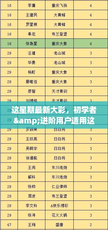 初学者与进阶用户适用的本周最新大彩任务完成指南