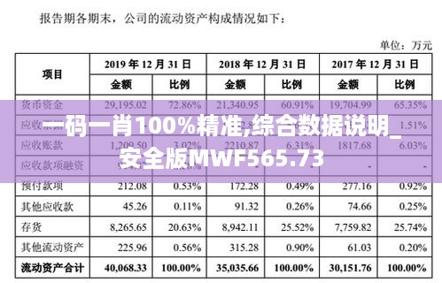 一码一肖100%精准,综合数据说明_安全版MWF565.73