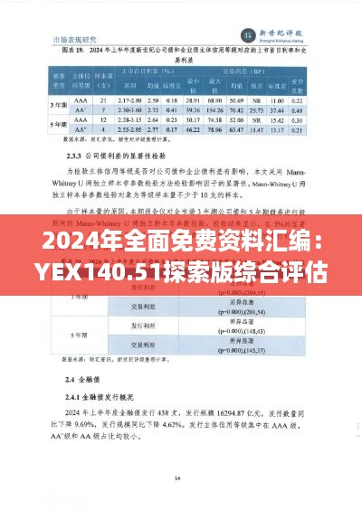 2024年全面免费资料汇编：YEX140.51探索版综合评估标准