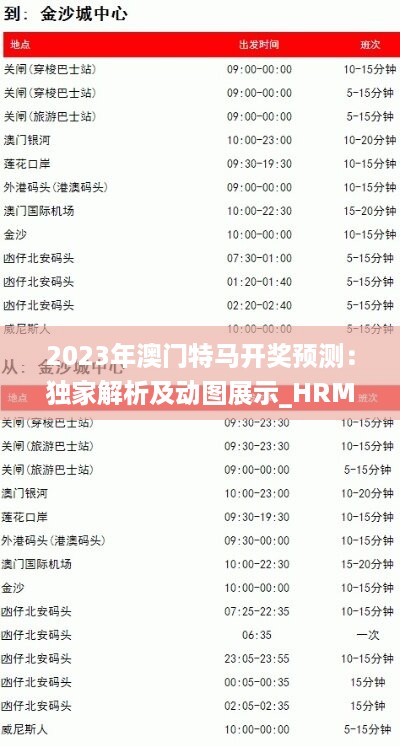 2023年澳门特马开奖预测：独家解析及动图展示_HRM777.04