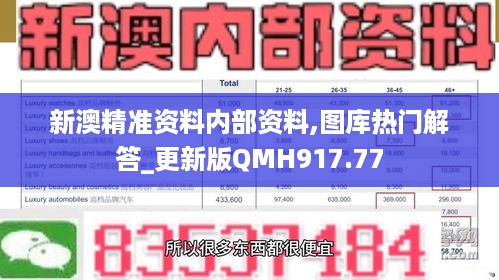 新澳精准资料内部资料,图库热门解答_更新版QMH917.77