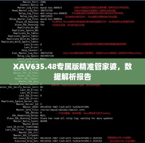 XAV635.48专属版精准管家婆，数据解析报告