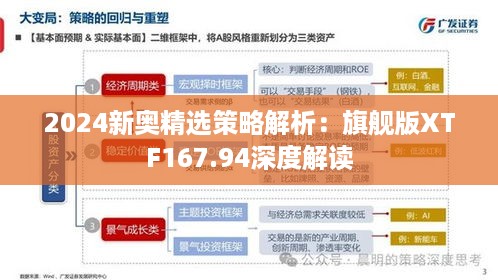 2024新奥精选策略解析：旗舰版XTF167.94深度解读