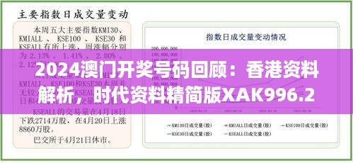 2024澳门开奖号码回顾：香港资料解析，时代资料精简版XAK996.2