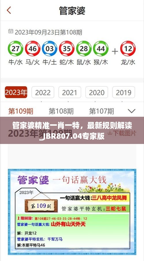 管家婆精准一肖一特，最新规则解读_JBR807.04专家版