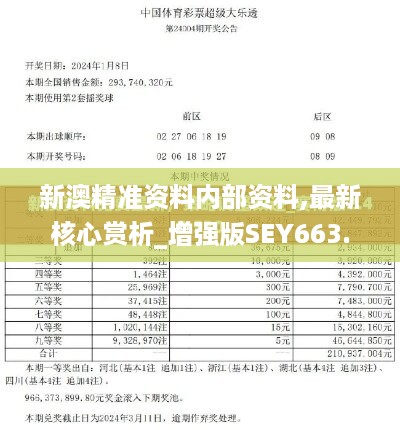 新澳精准资料内部资料,最新核心赏析_增强版SEY663.09