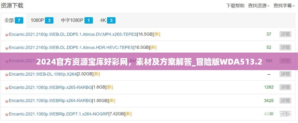 2024官方资源宝库好彩网，素材及方案解答_冒险版WDA513.2