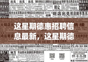 本周德惠最新招聘信息及其观点论述