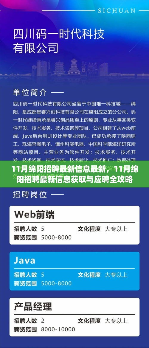 11月绵阳招聘最新信息及应聘全攻略