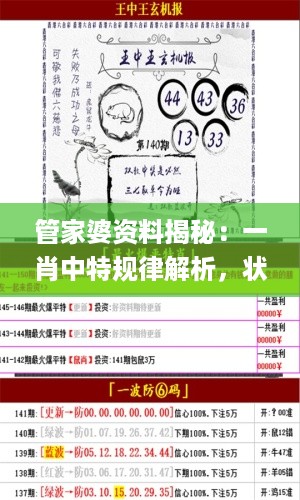 管家婆资料揭秘：一肖中特规律解析，状态评估全览_四象境DRO313.57