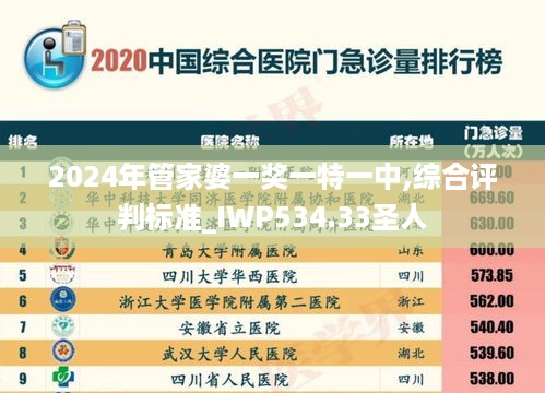 2024年管家婆一奖一特一中,综合评判标准_IWP534.33圣人