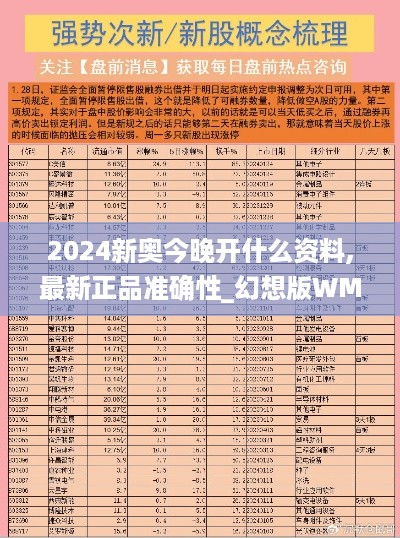 2024新奥今晚开什么资料,最新正品准确性_幻想版WMB26.54