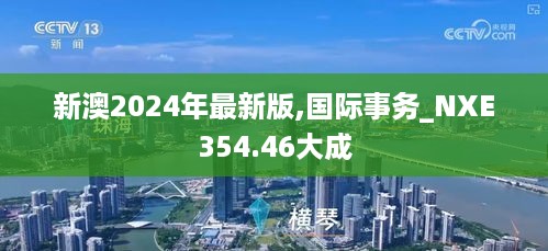 新澳2024年最新版,国际事务_NXE354.46大成