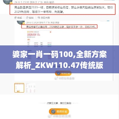 婆家一肖一码100,全新方案解析_ZKW110.47传统版